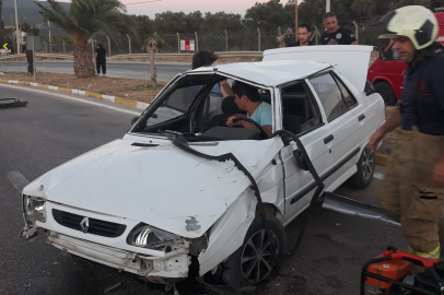 ERDEK'TE KAZA, TAKLA ATAN ARAÇTAN SAĞ KURTULDULAR