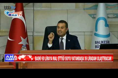 BASKİ 60 LİRAYA MAL ETTİĞİ SUYU VATANDAŞA 36 LİRADAN ULAŞTIRACAK