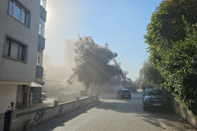 PAŞAKENT'TE YIKIM ÇALIŞMALARI TOZ BULUTUNA YOL AÇTI