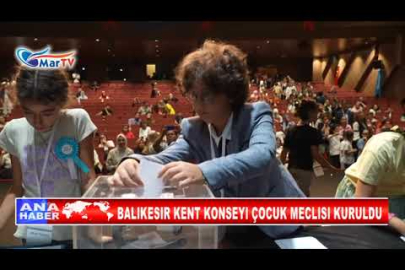 BALIKESIR KENT KONSEYI ÇOCUK MECLISI KURULDU