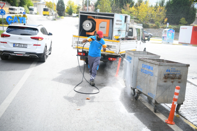 Çayırova'da çöp konteynerlerine yerinde temizlik