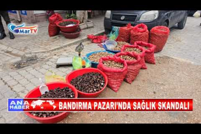 BANDIRMA PAZARI'NDA SAĞLIK SKANDALI