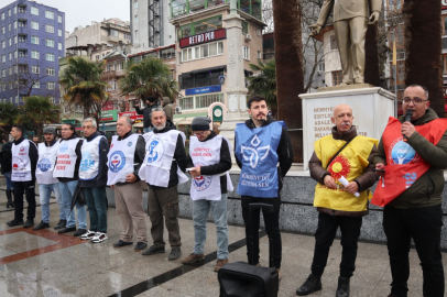 BANDIRMA’DA KAMU ÇALIŞANLARI İŞ BIRAKTI